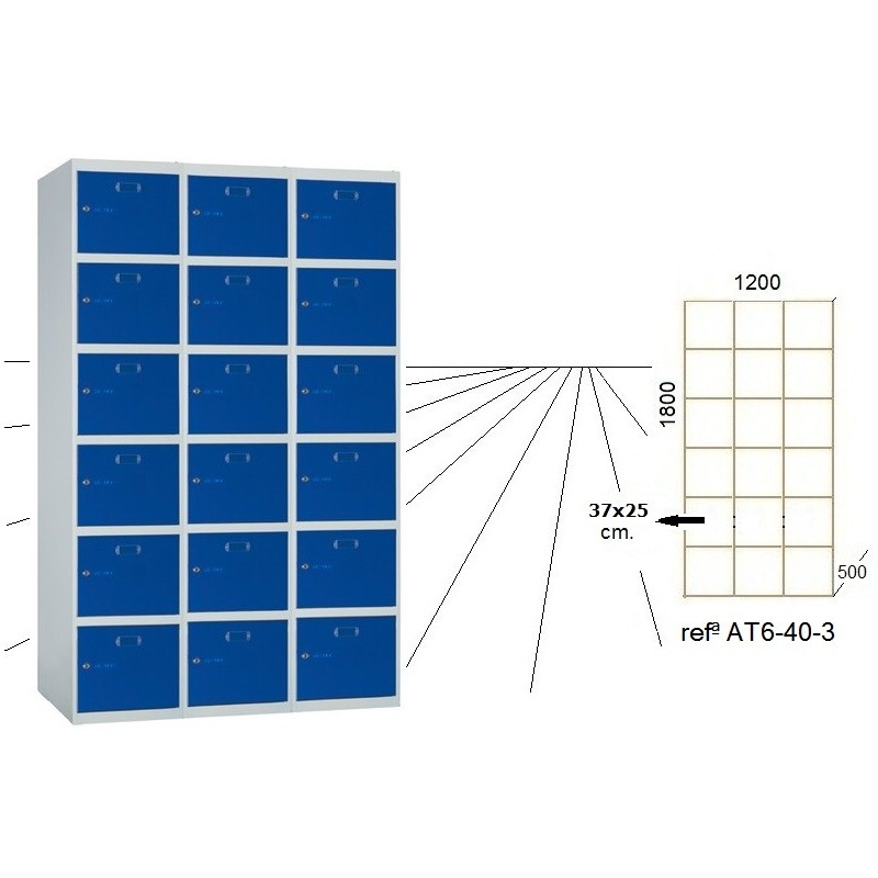 Taquilla metálica modular económica ECOT-25/4