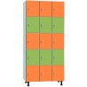Taquillas melamina 5 puertas 3 cuerpos
