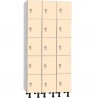 Taquillas melamina 5 puertas 3 cuerpos