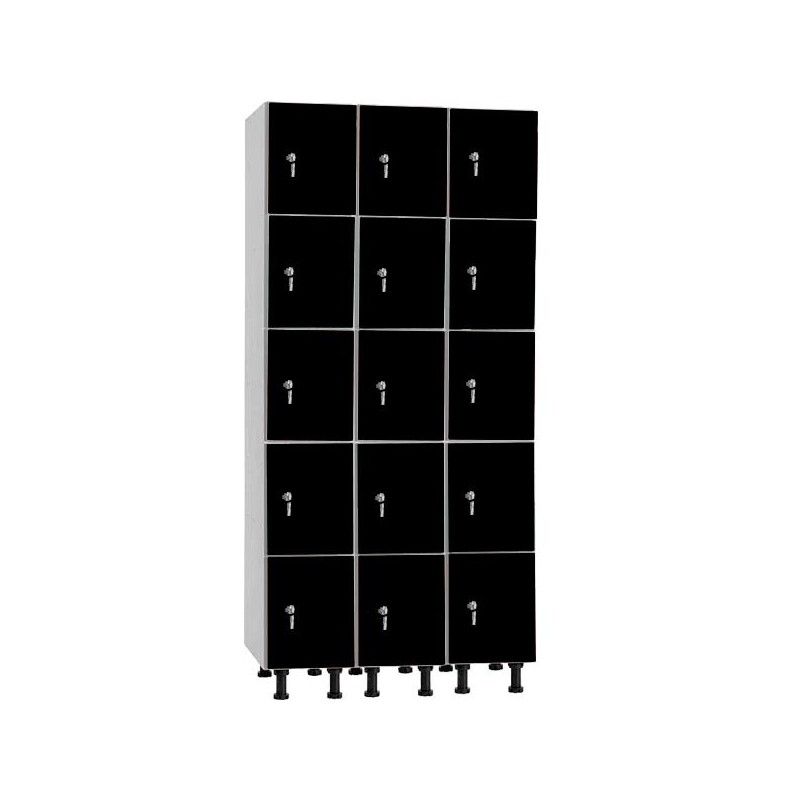 Taquillas melamina 5 puertas 3 cuerpos