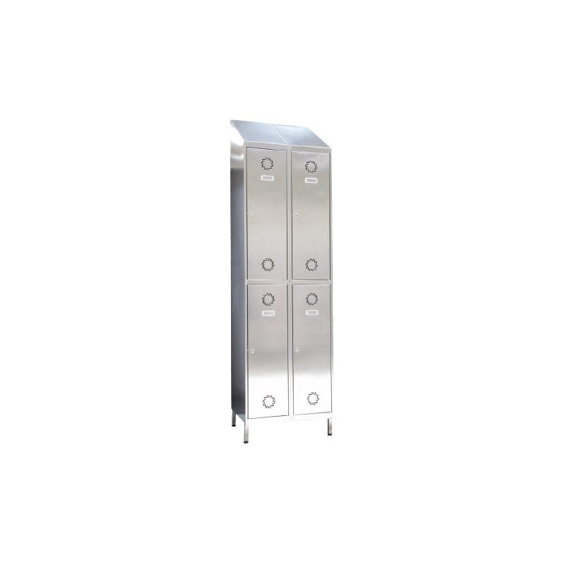 Taquilla de acero inoxidable, 1 puerta 1 columna Taquilla de acero inoxidable, 1 puerta 1 columna