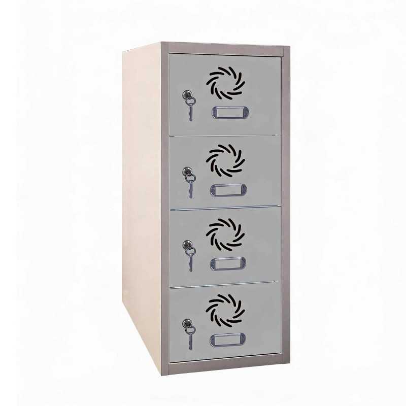 Consigna metálica 4 puertas 93x30x20