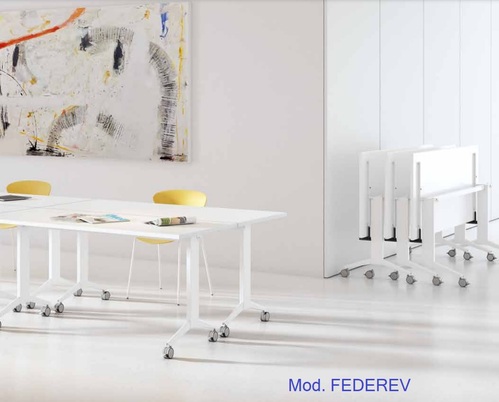 Mesas de reuniones, abatibles, modelo FEDEREV.